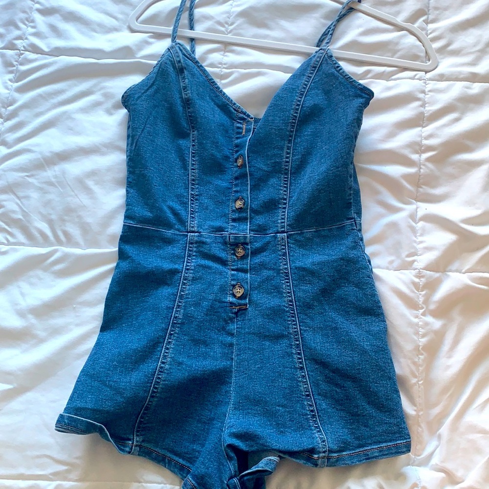 H&M denim romper
